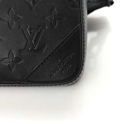 Louis Vuitton Calfskin Monogram Shadow Duo Messenger Black 9 of 9