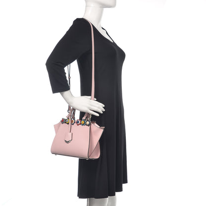 Fendi Vitello Dolce Plexiglass Flowerland Studded Mini 3Jours Tote Peonia Multicolor 2 of 12