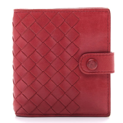 Bottega Veneta Nappa Intrecciato Snap Wallet Cassis 1 of 6