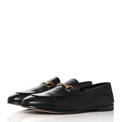 Gucci Lambskin Womens Brixton Horsebit Loafers 38 Black 3 of 8