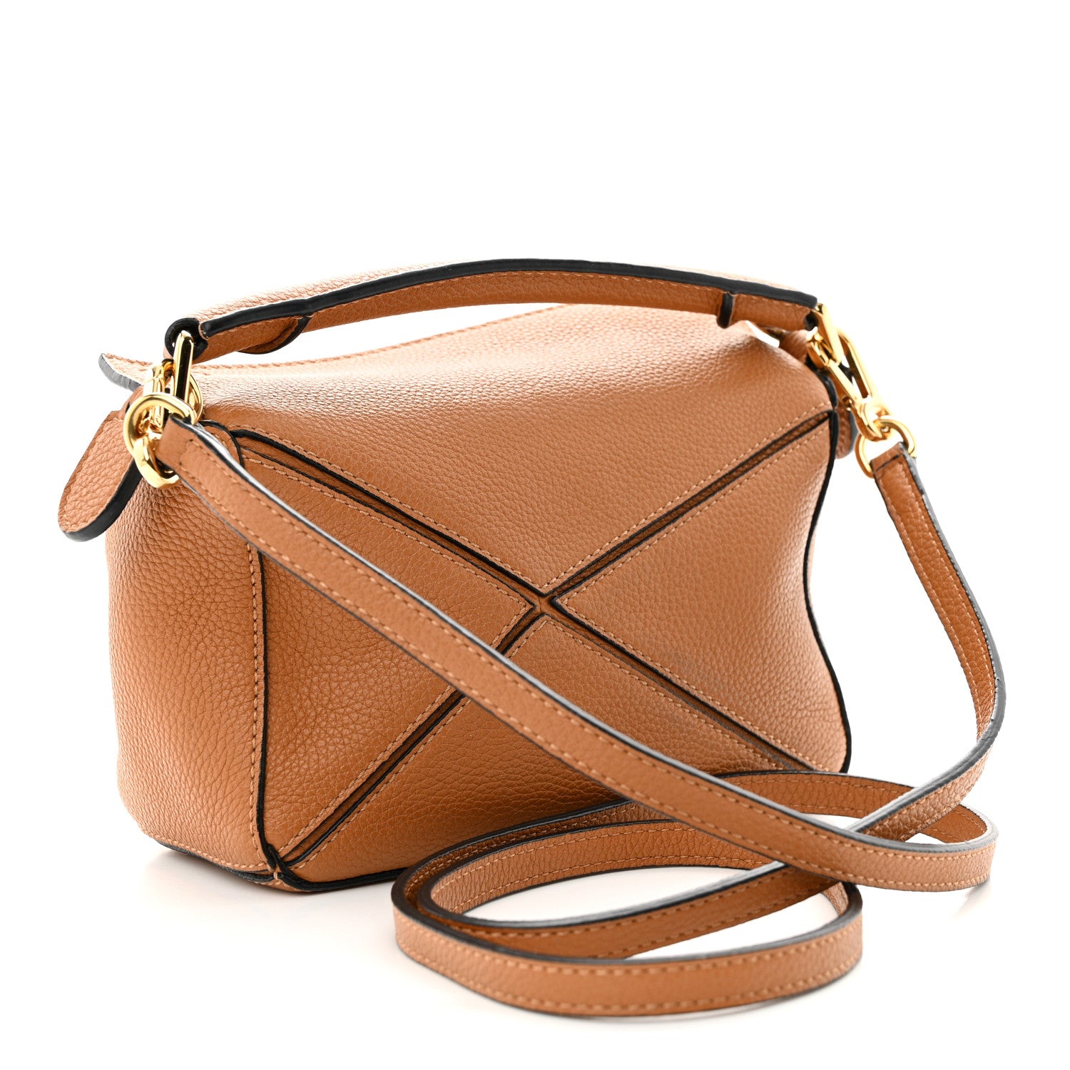 Loewe Calfskin Mini Puzzle Bag Tan 3 of 10