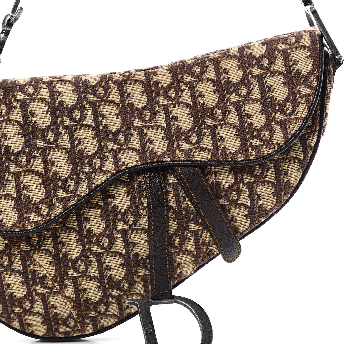 Monogram Saddle Bag Brown