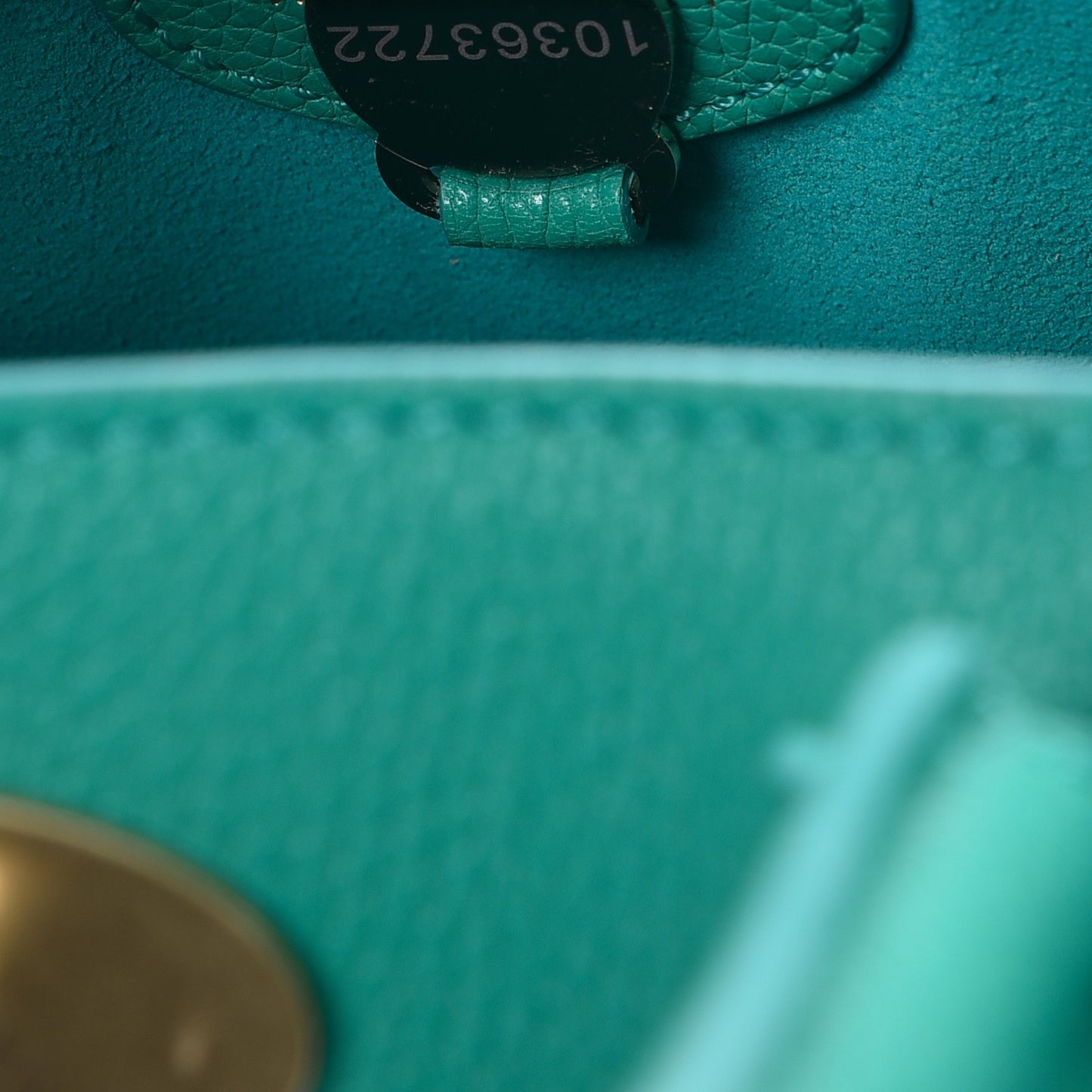Classic Grain Small Bayswater Satchel Aqua Green