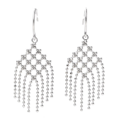 Tiffany 18K White Gold Fringe Earrings 1 of 5