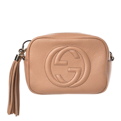 Gucci Pebbled Calfskin Small Soho Disco Bag Camelia 1 of 19