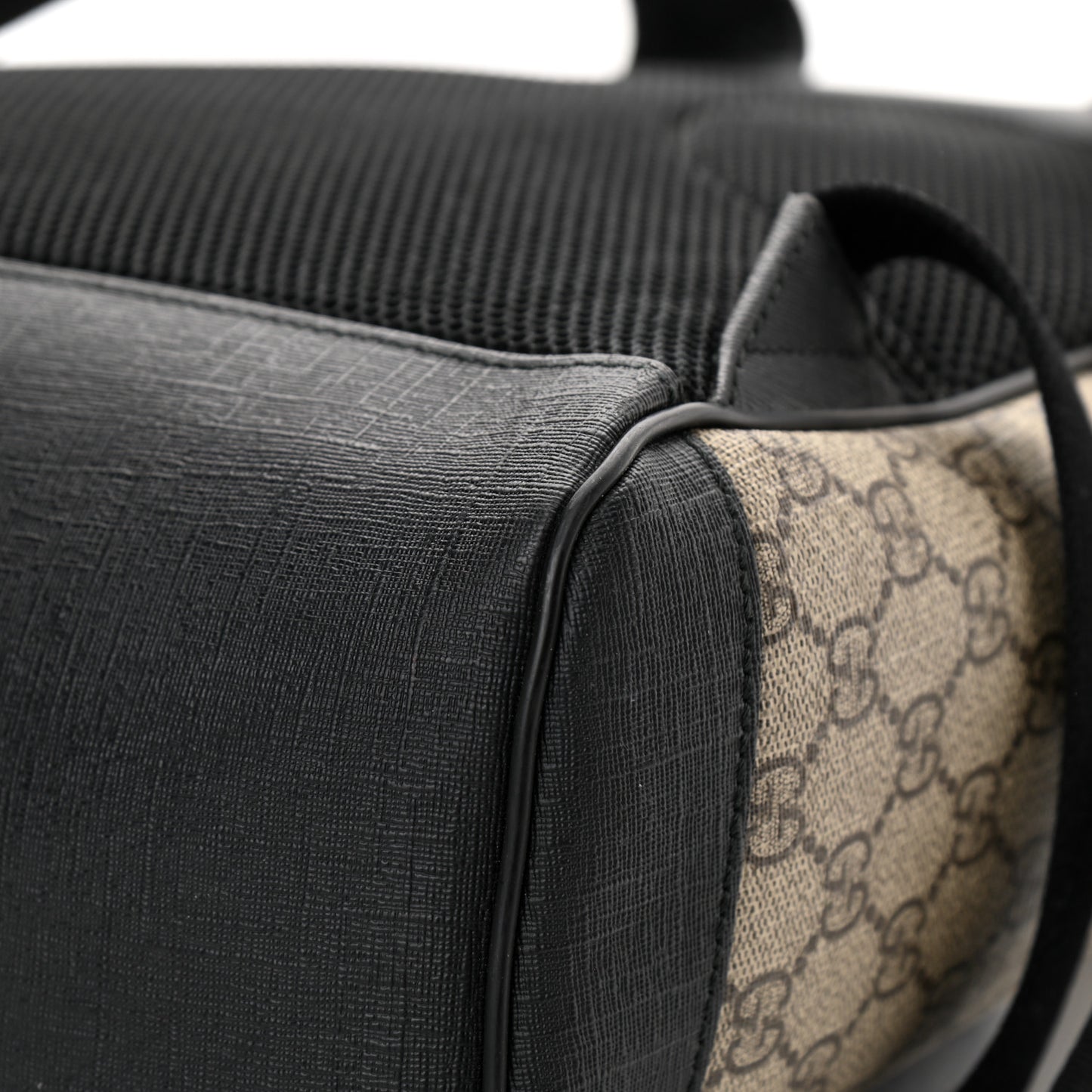 GG Supreme Monogram Medium Backpack Black