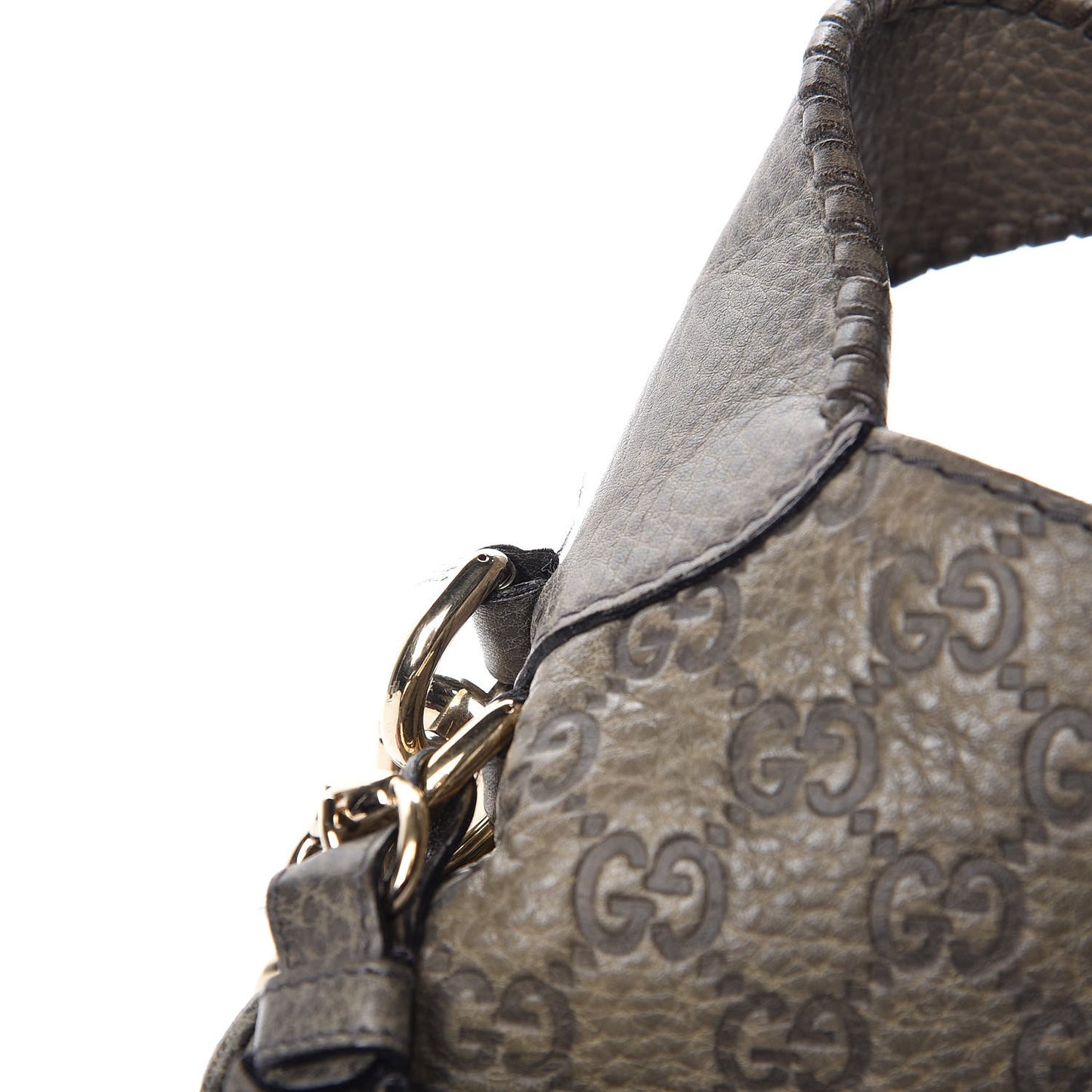 Guccissima Medium New Jackie Shoulder Bag Olive Green