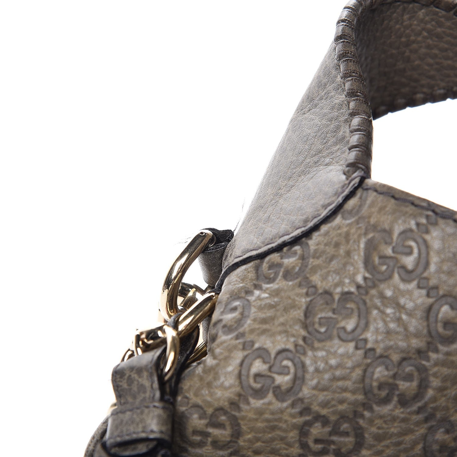 Gucci Guccissima Medium New Jackie Shoulder Bag Olive Green 10 of 13