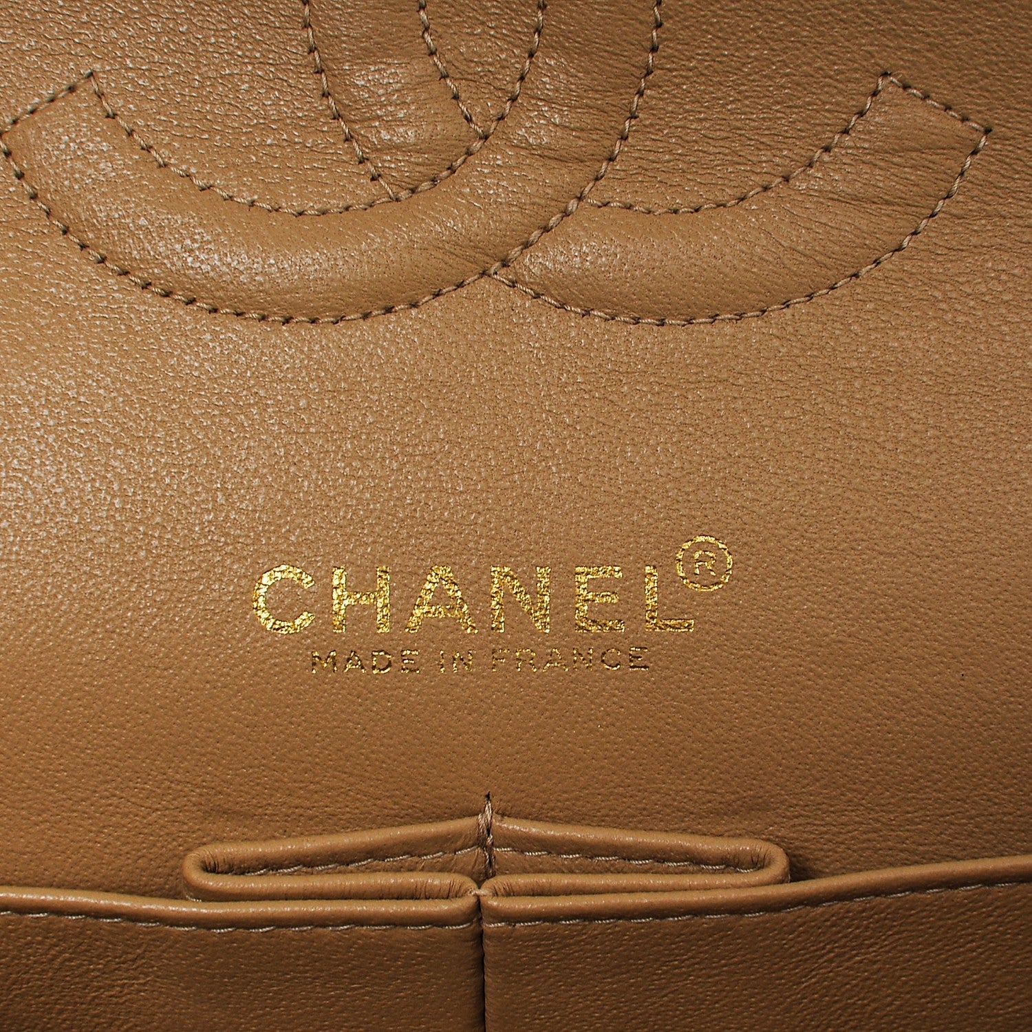 Chanel Caviar Quilted Medium Double Flap Beige 7 of 8