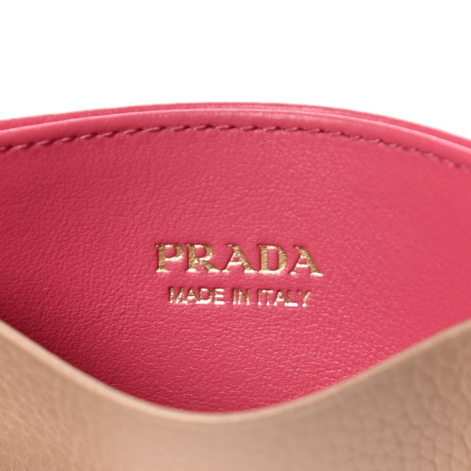 Prada Daino Colour Card Holder Cammeo Peonia 7 of 8