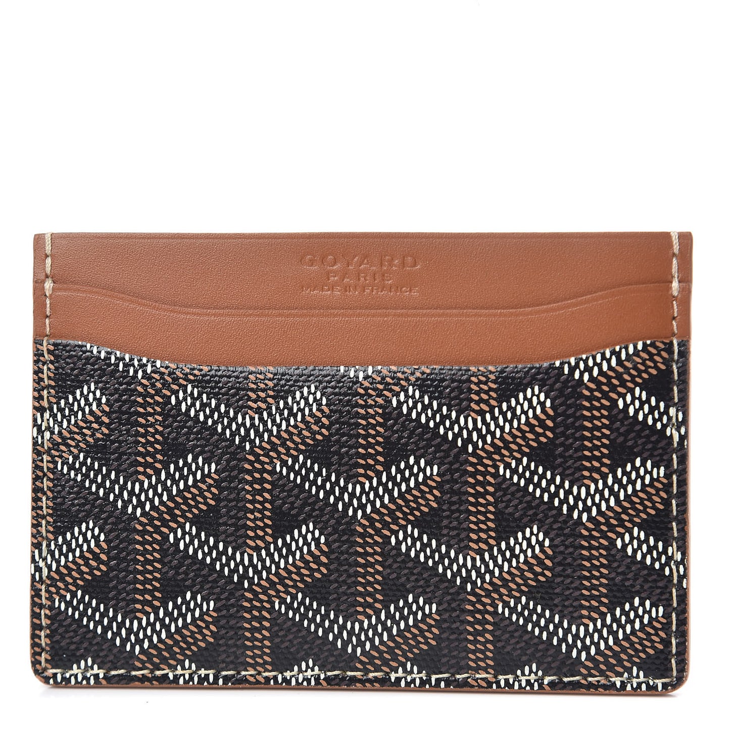 Goyardine Saint Sulpice Card Holder Black Gold