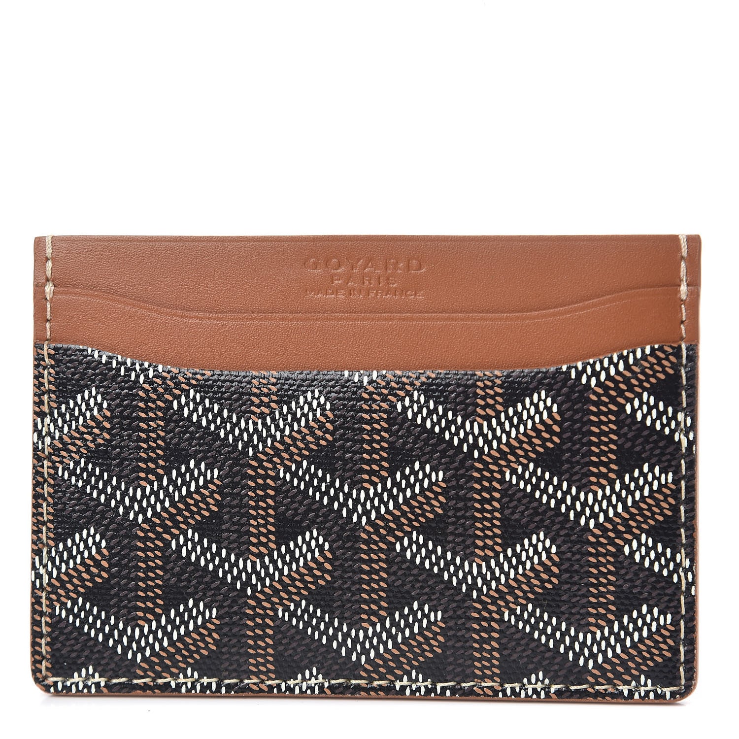Goyard Goyardine Saint Sulpice Card Holder Black Gold 1 of 7