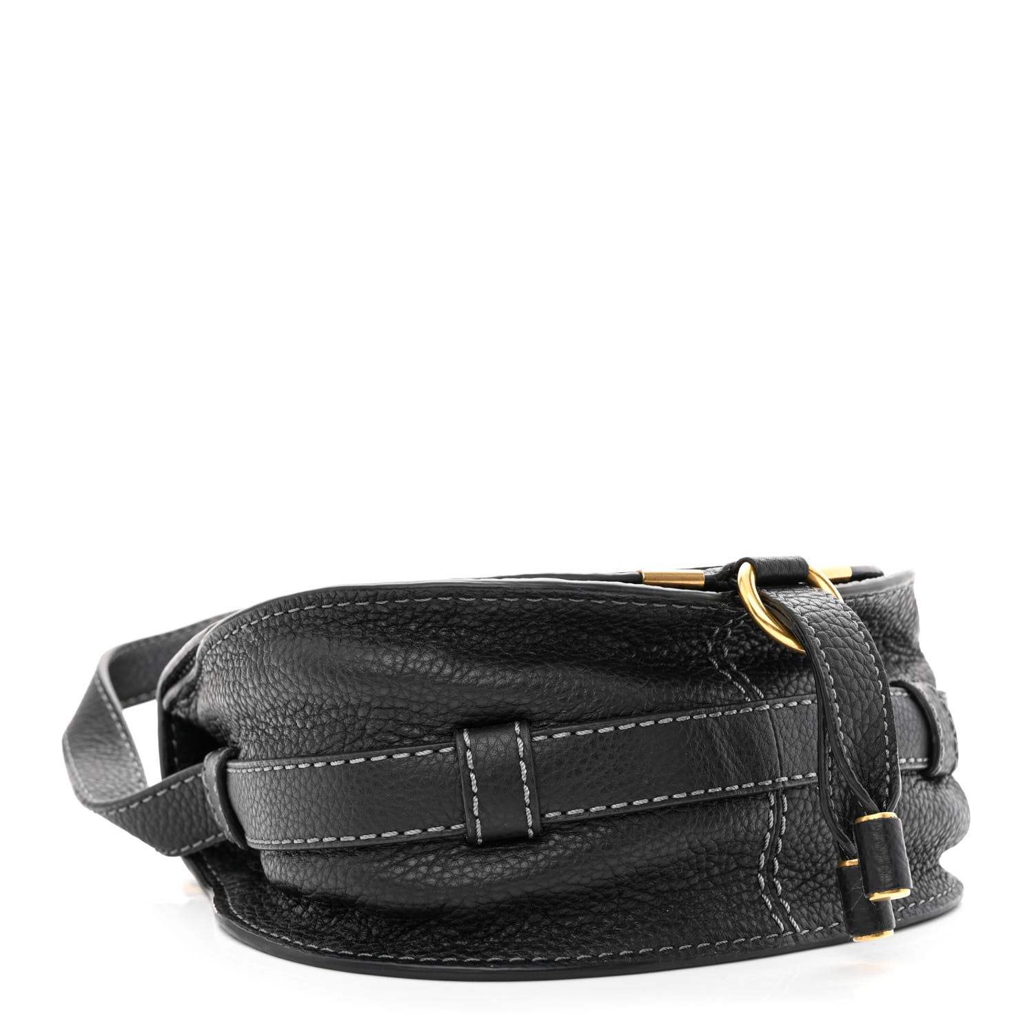 Chloe Calfskin Mini Marcie Round Crossbody Bag Black 4 of 10