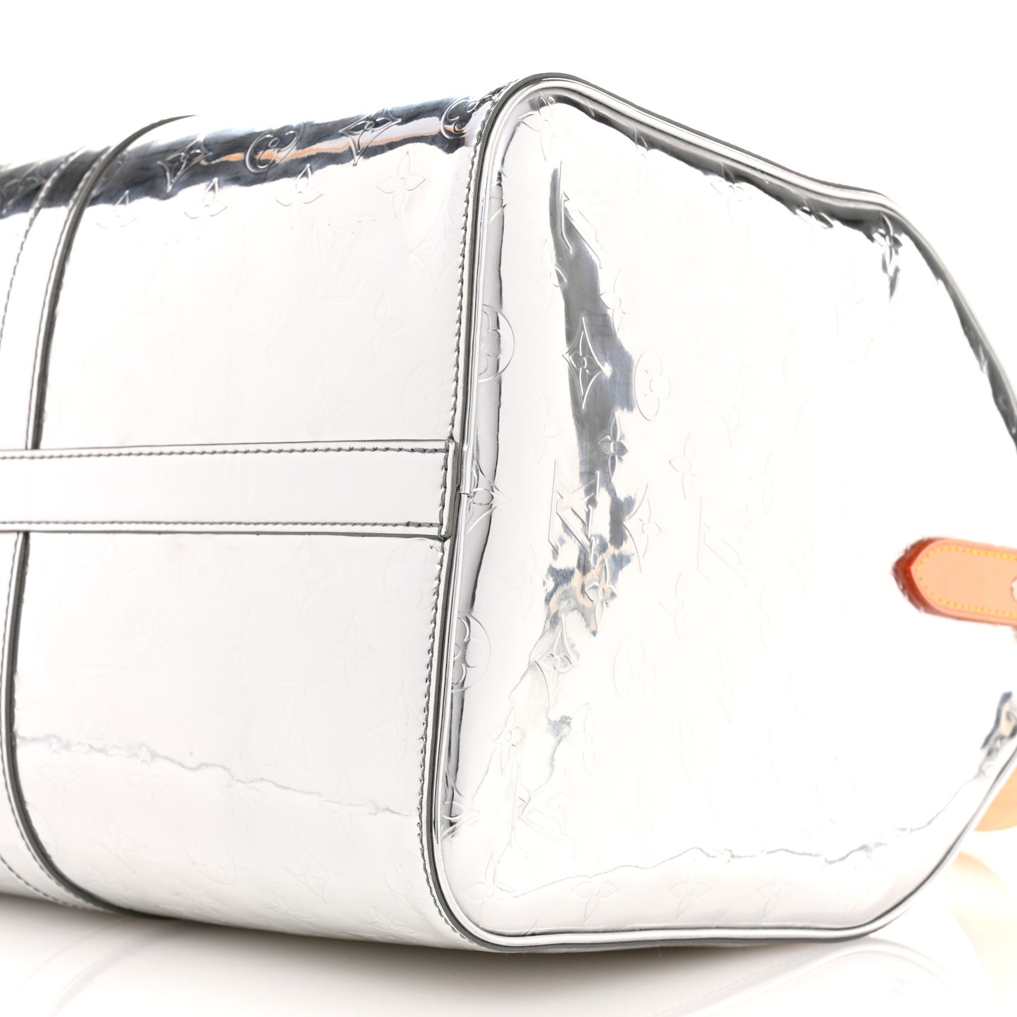 Monogram Mirror Keepall Bandouliere 50 Silver