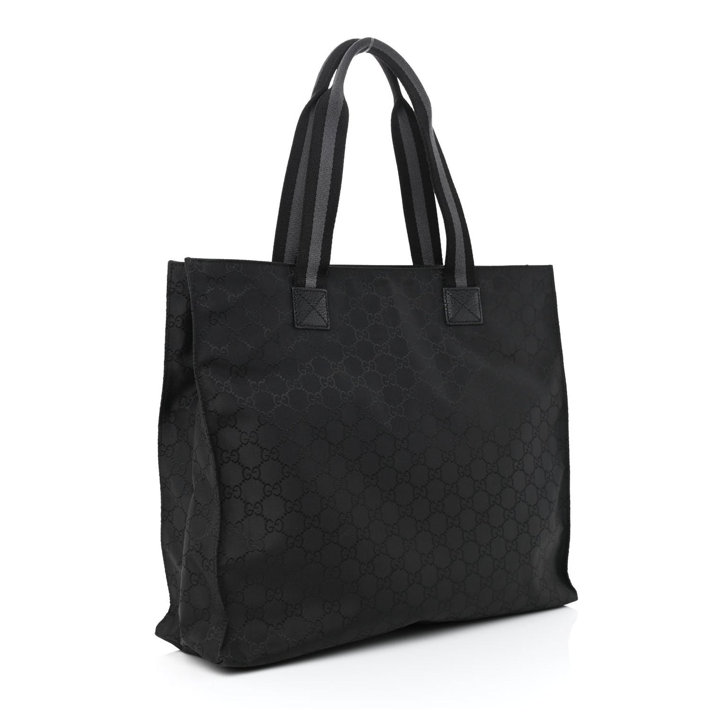 Nylon Monogram Tote Black