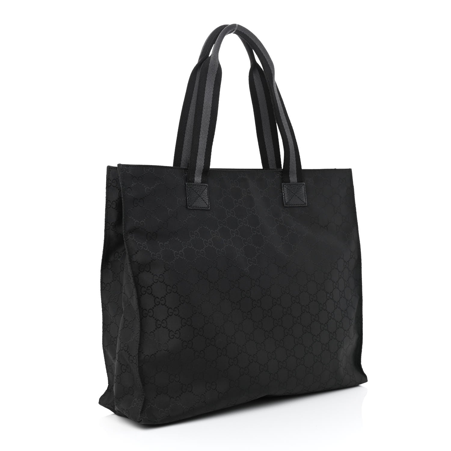 Gucci Nylon Monogram Tote Black 3 of 8