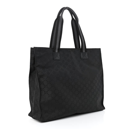 Gucci Nylon Monogram Tote Black 3 of 8