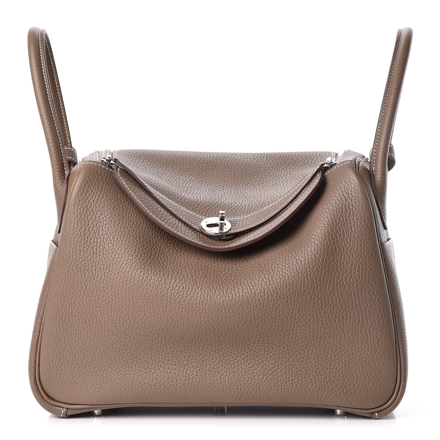 Hermes Taurillon Clemence Lindy 30 Etoupe 1 of 13