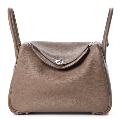 Hermes Taurillon Clemence Lindy 30 Etoupe 1 of 13
