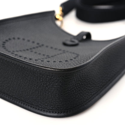 Hermes Taurillon Clemence Evelyne TPM Black 9 of 10
