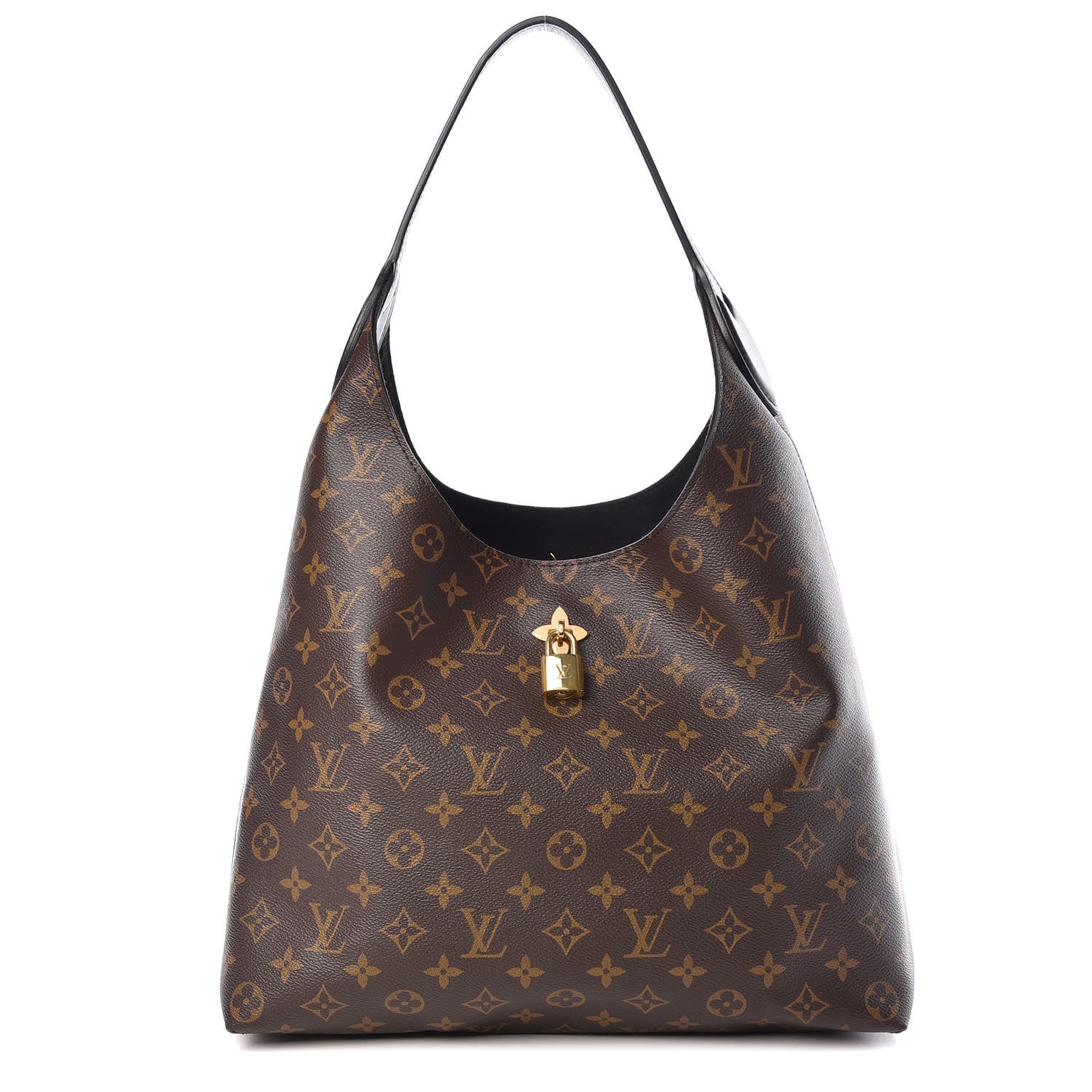Louis Vuitton Monogram Flower Hobo Black 1 of 9