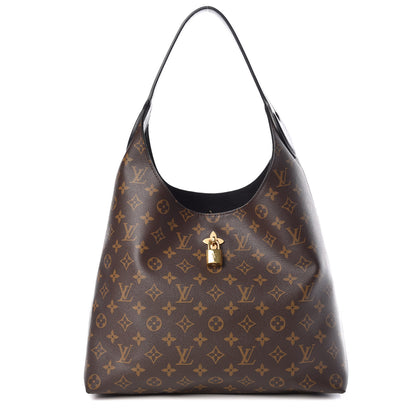 Louis Vuitton Monogram Flower Hobo Black 1 of 9