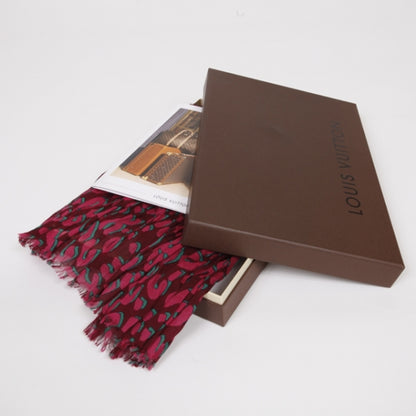 Louis Vuitton Cotton Sprouse Leopard Pareo Rouge Fauviste 7 of 7