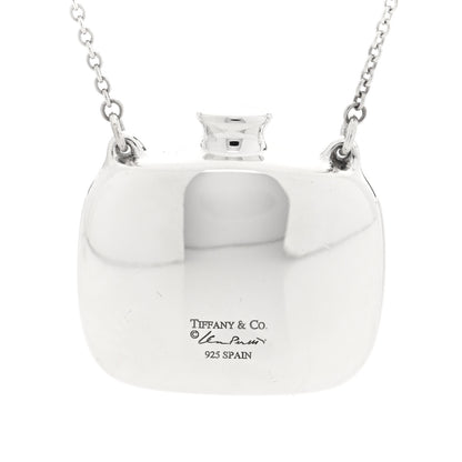 Tiffany Sterling Silver Elsa Peretti Square Bottle Pendant Necklace 4 of 5