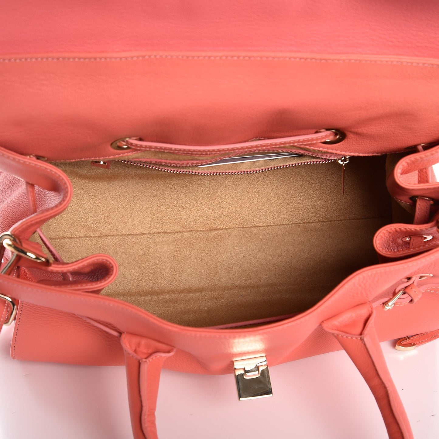 Calfskin Large Rosalie Coral