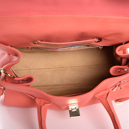 Jimmy Choo Calfskin Large Rosalie Coral 6 of 7
