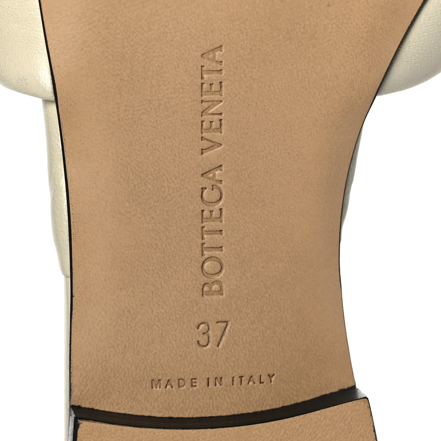 Bottega Veneta Nappa Quilted Rubber Lido Flat Sandals 37 Sea Salt 7 of 7