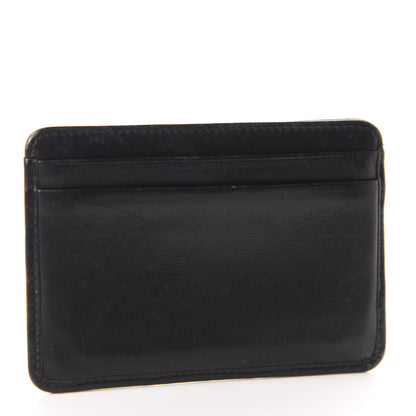 Chanel Calfskin Quilted Cambon Card Holder Black White 3 of 7