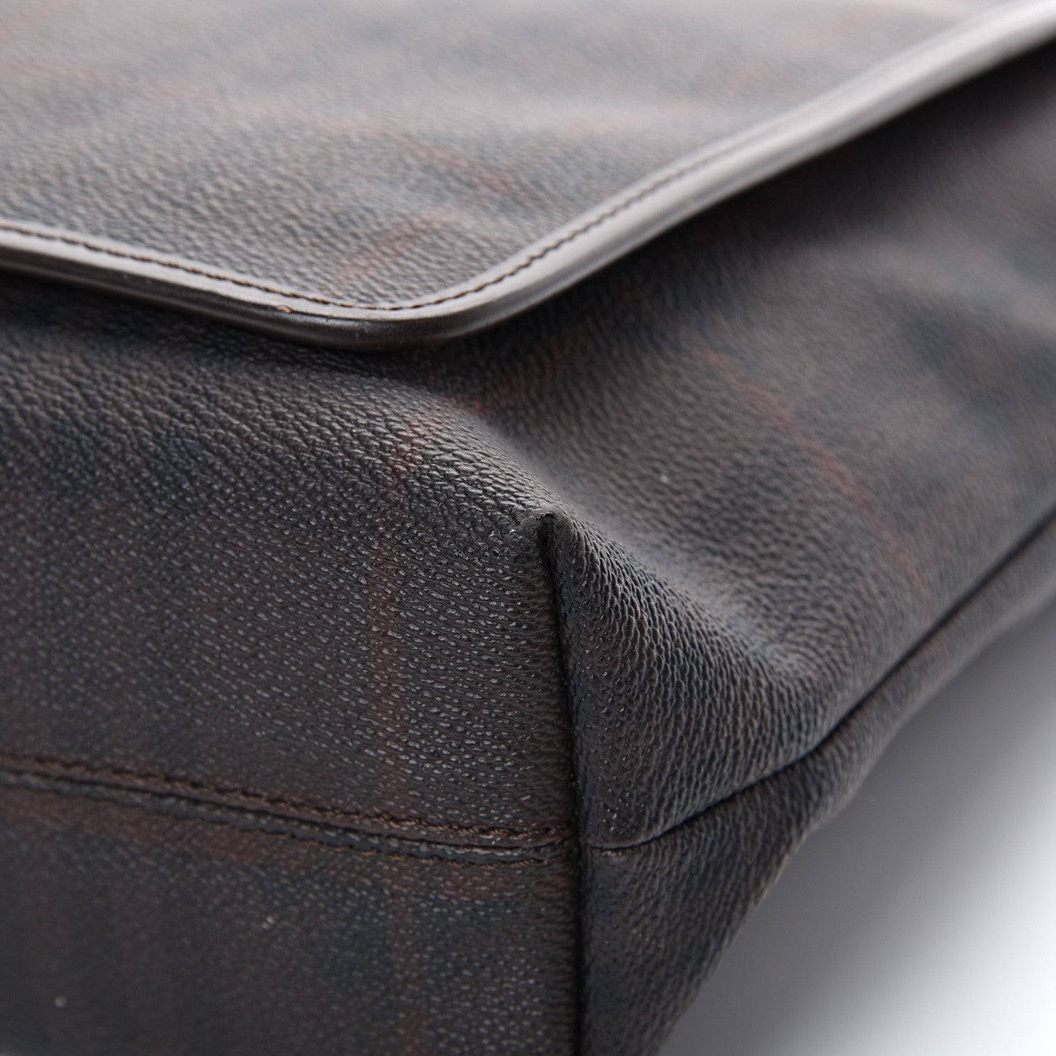 Burberry Smoked Haymarket Check Messenger Bag Brown 13 of 16