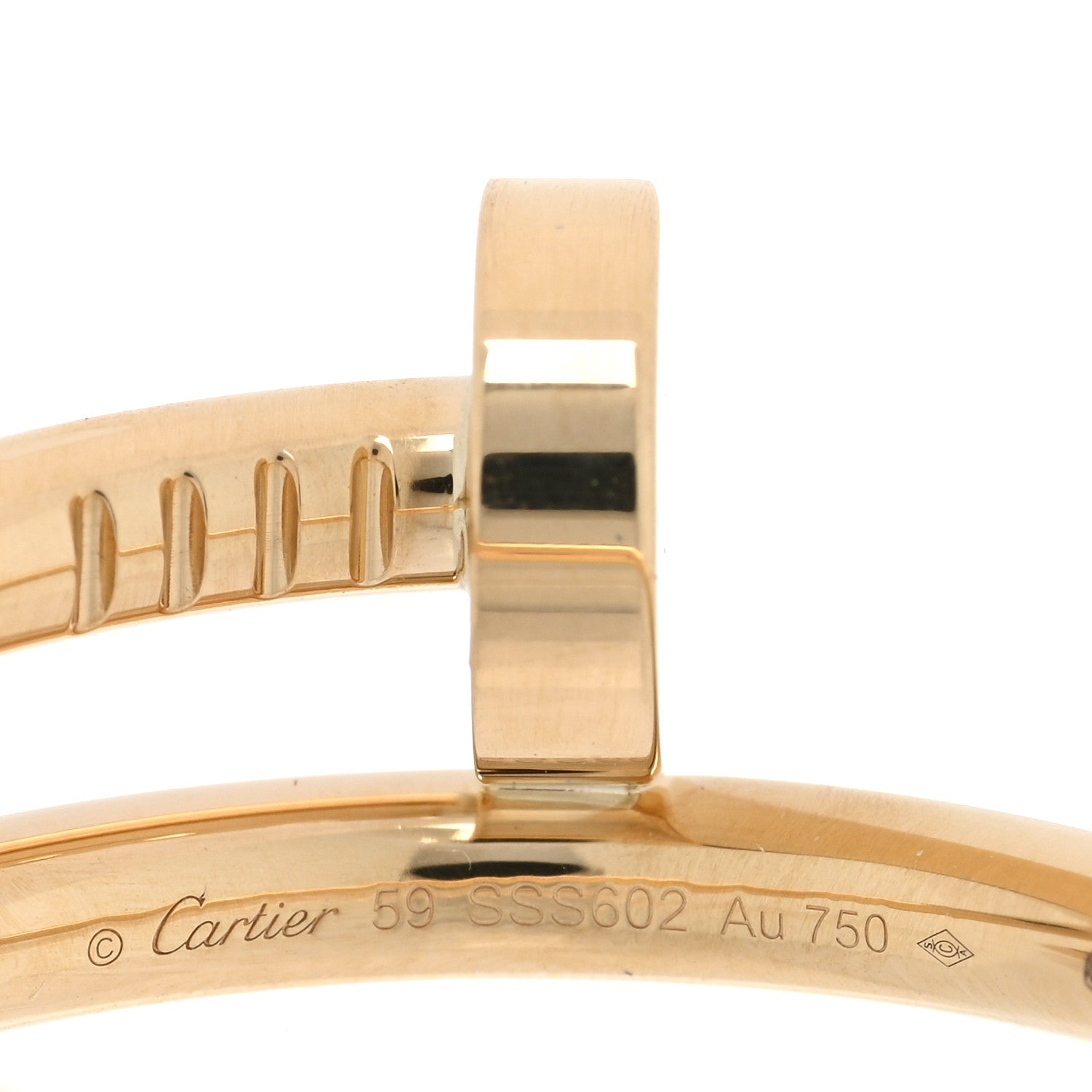 Cartier 18K Yellow Gold Juste Un Clou Ring 59 8.75 4 of 5