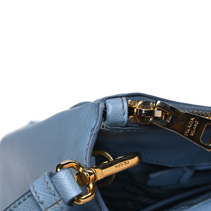Prada Saffiano Medium Galleria Double Zip Tote Aviazione 12 of 14