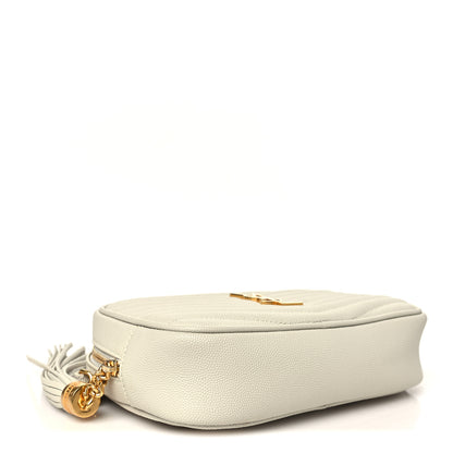 Saint Laurent Grain De Poudre Matelasse Monogram Mini Lou Camera Bag Crema Soft 4 of 10