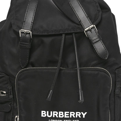 Burberry Nylon Logo Print Medium Rucksack Backpack Black 7 of 9