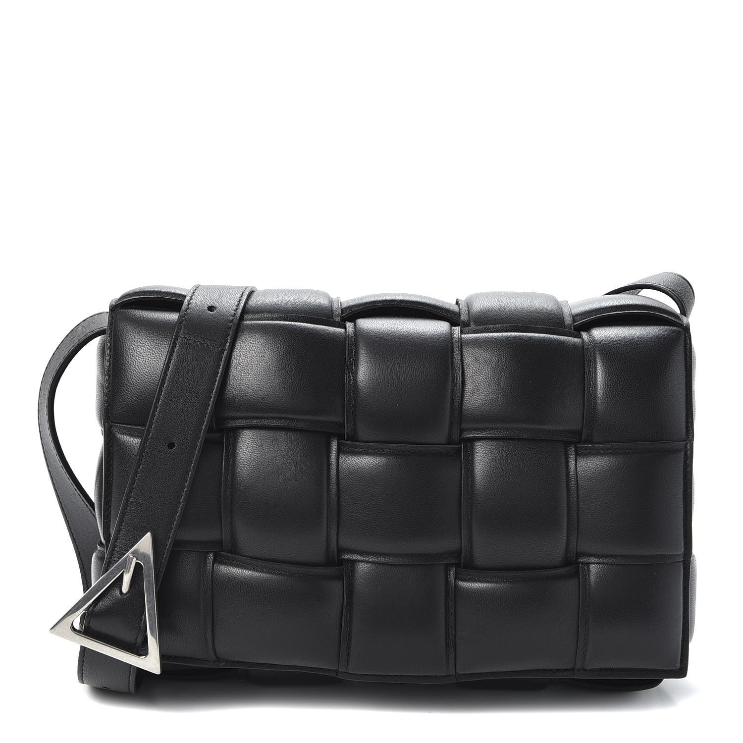 Bottega Veneta Nappa Maxi Intreccio Padded Cassette Crossbody Bag Black 1 of 8