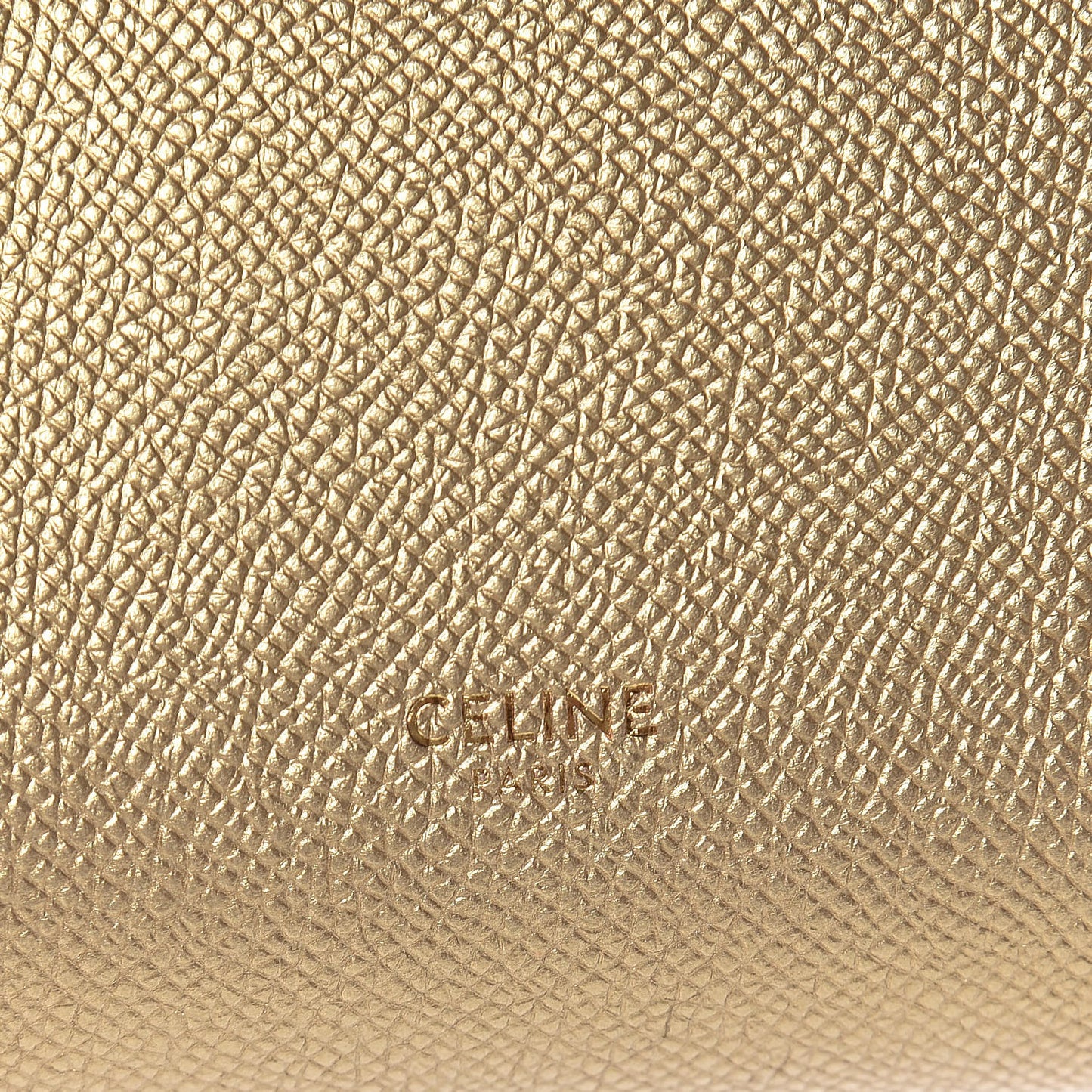 Laminated Calfskin Nano Belt Bag Gold