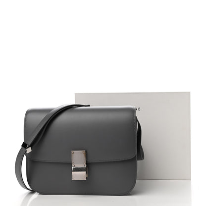 Celine Box Calfskin Medium Classic Box Flap Storm 10 of 10