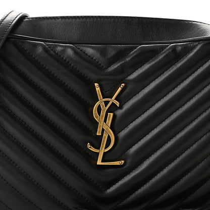 Saint Laurent Calfskin Matelasse Monogram Lou Camera Bag Black 8 of 10