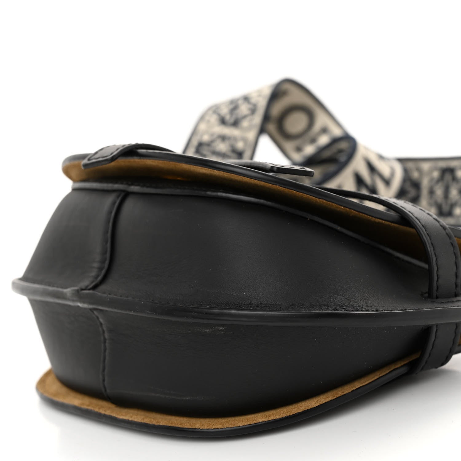 Loewe Calfskin Jacquard Mini Gate Dual Bag Black 10 of 10