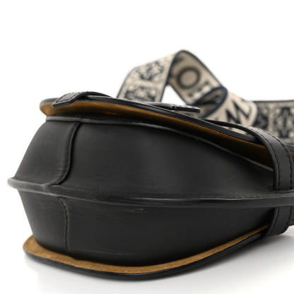 Loewe Calfskin Jacquard Mini Gate Dual Bag Black 10 of 10