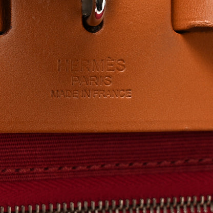 Hermes Vache Hunter Toile Officier Herbag Zip 31 PM Rubis Natural 7 of 11