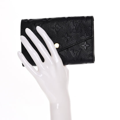 Louis Vuitton Empreinte Compact Curieuse Wallet Black 2 of 7