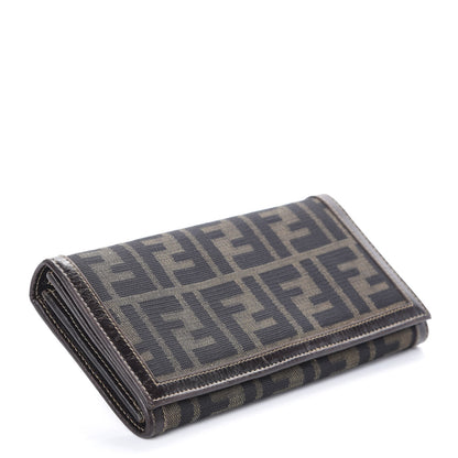 Fendi Zucca Continental Wallet Tobacco 4 of 8