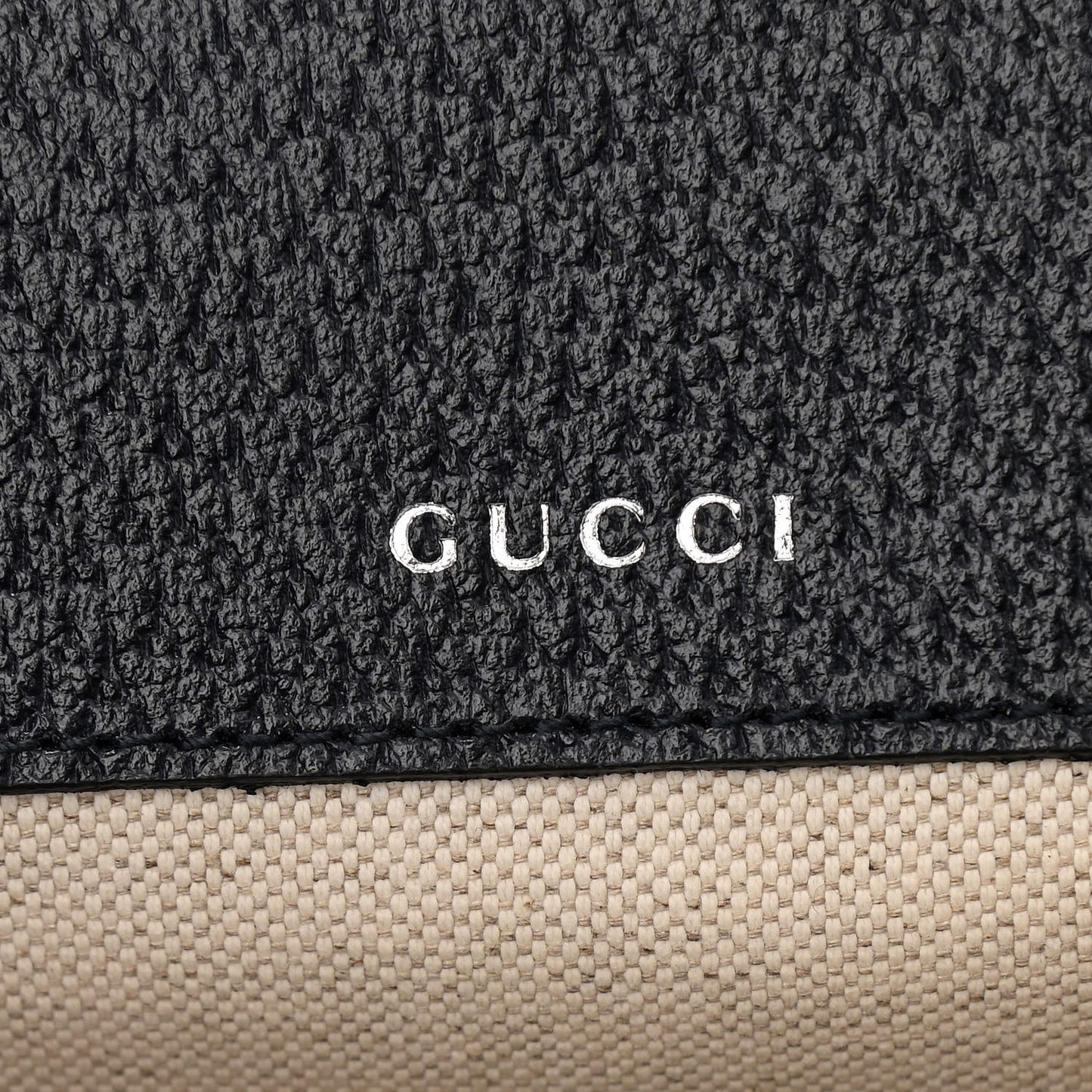 GG Supreme Monogram Textured Dollar Calfskin Web Mini Horsebit 1955 Shoulder Bag Beige Blue