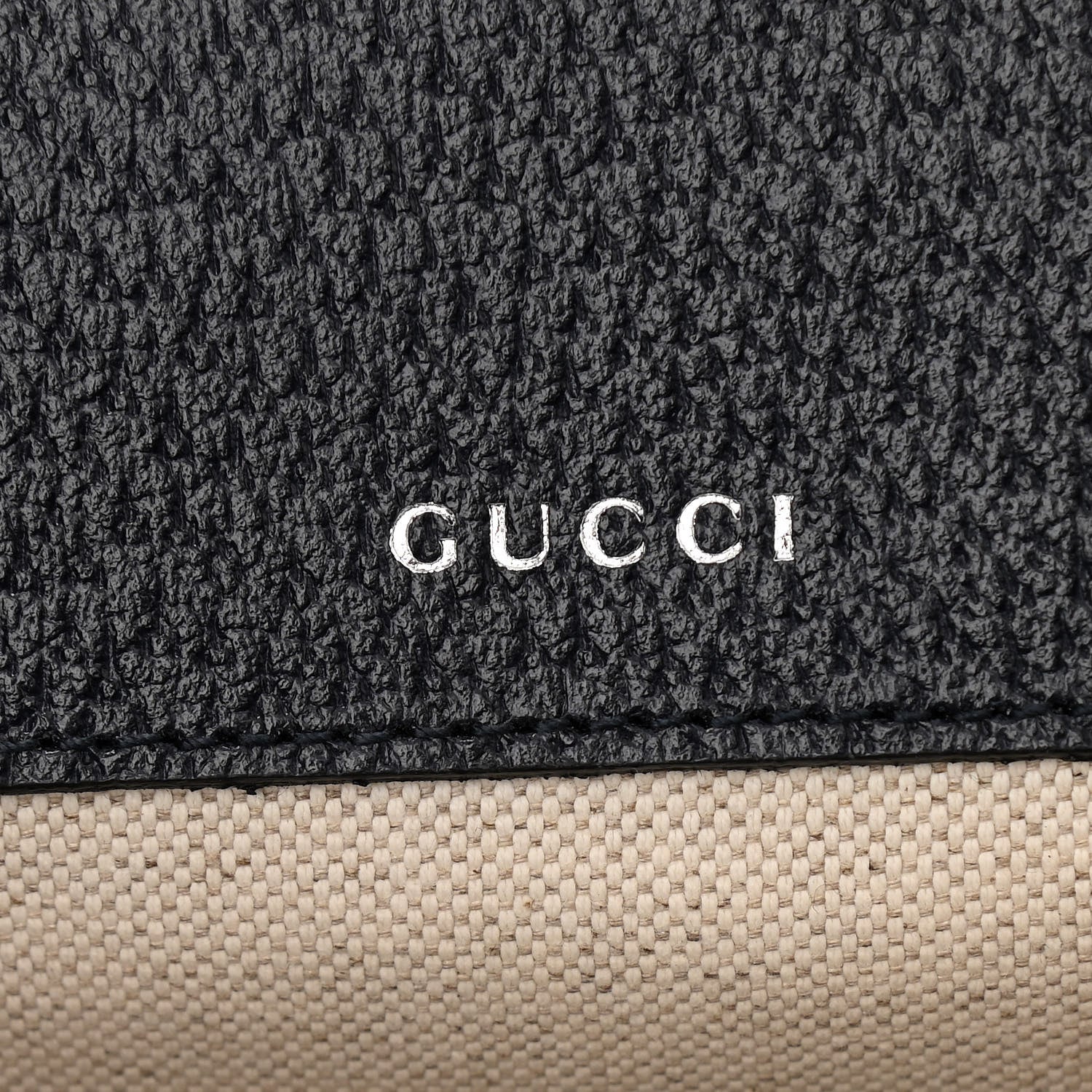 Gucci GG Supreme Monogram Textured Dollar Calfskin Web Mini Horsebit 1955 Shoulder Bag Beige Blue 5 of 9