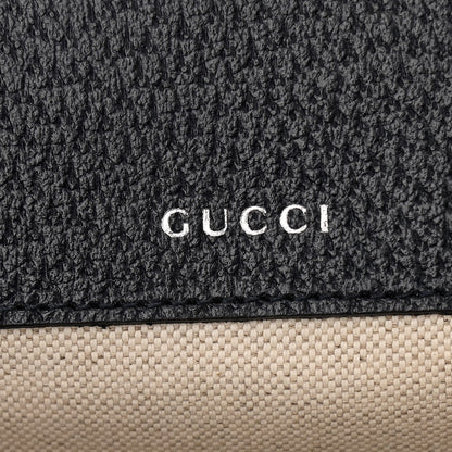 Gucci GG Supreme Monogram Textured Dollar Calfskin Web Mini Horsebit 1955 Shoulder Bag Beige Blue 5 of 9