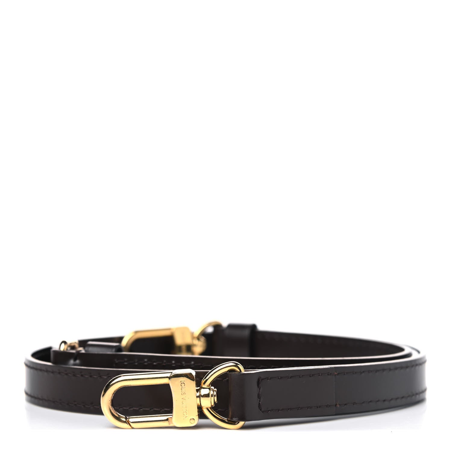 Louis Vuitton Calfskin 16mm Adjustable Shoulder Strap Brown 1 of 4